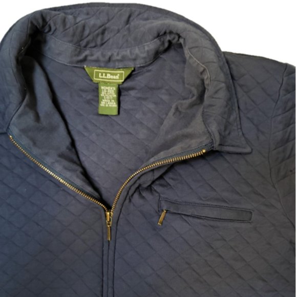 🌿LL Bean Navy Quilted Jacket - Picture 2 of 5